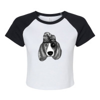 Balinese Dog Raglan Crop Top | Artistshot