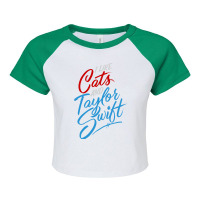 I Like Cats Raglan Crop Top | Artistshot