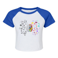 Brain Raglan Crop Top | Artistshot