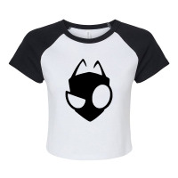 Gir Invader Zim Raglan Crop Top | Artistshot