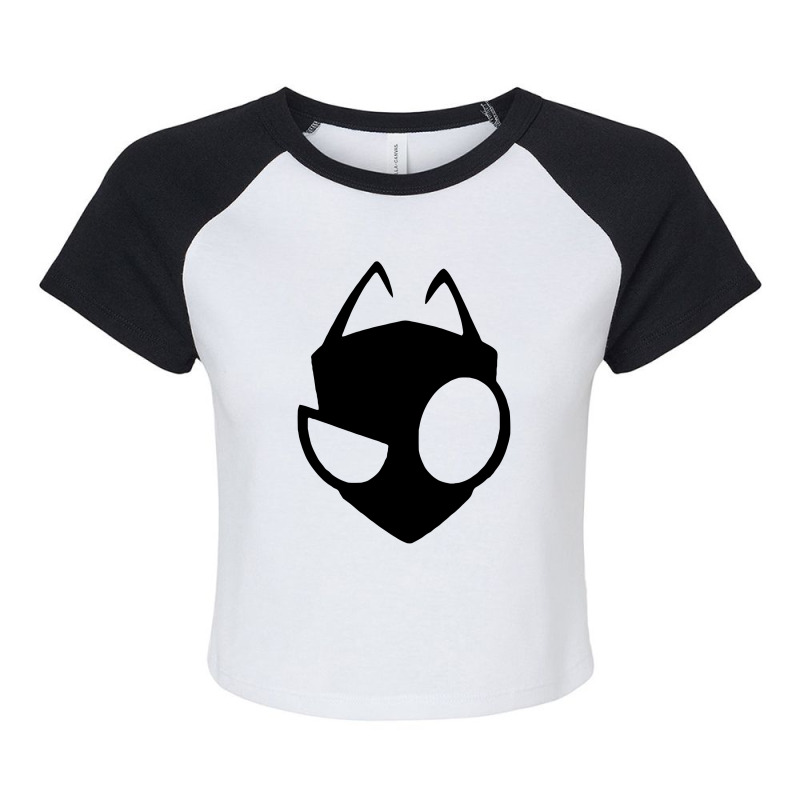 Gir Invader Zim Raglan Crop Top | Artistshot