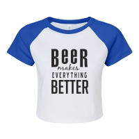 Beer Raglan Crop Top | Artistshot