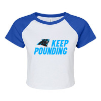 Keep Pounding Raglan Crop Top | Artistshot