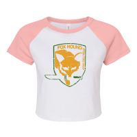 Metal Gear Solid Fox Hound Raglan Crop Top | Artistshot