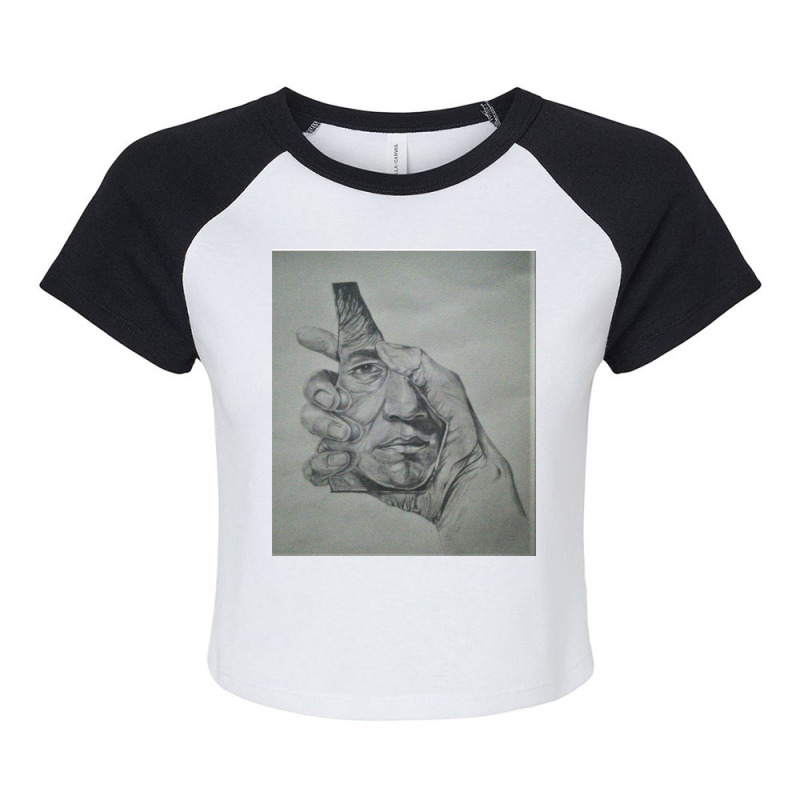 Mirror Miracle Raglan Crop Top by Trendy boy | Artistshot