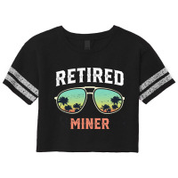 Funny Retired Miner Beach Palm Tree Sunglasses Men Scorecard Crop Tee | Artistshot