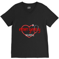 Emergency Department Room Er Nurse Gifts Nursing F V-neck Tee | Artistshot