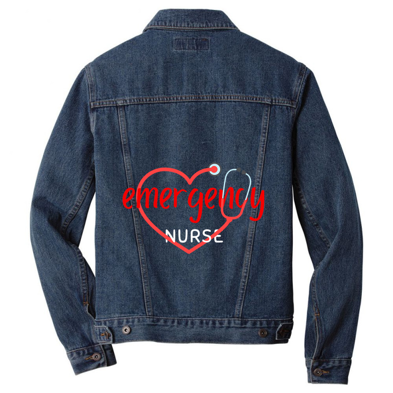 Emergency Department Room Er Nurse Gifts Nursing F Men Denim Jacket | Artistshot