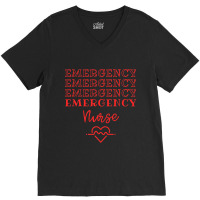 Emergency Department Room Er Nurse Gifts Nursing F V-neck Tee | Artistshot