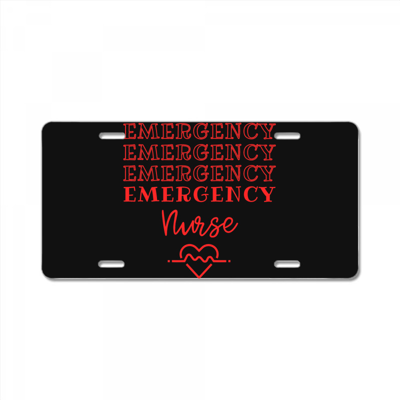 Emergency Department Room Er Nurse Gifts Nursing F License Plate | Artistshot