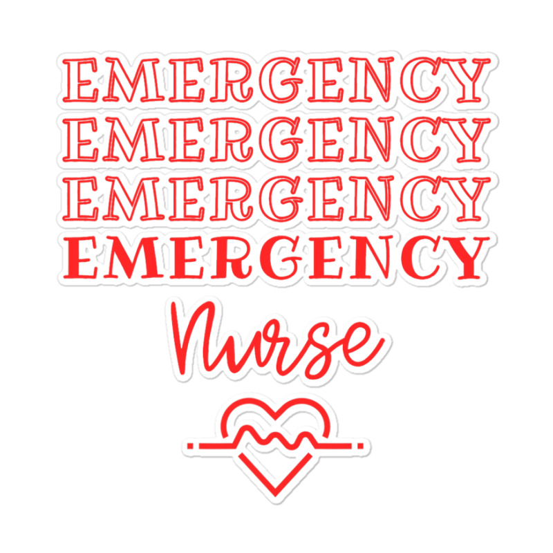 Emergency Department Room Er Nurse Gifts Nursing F Sticker | Artistshot