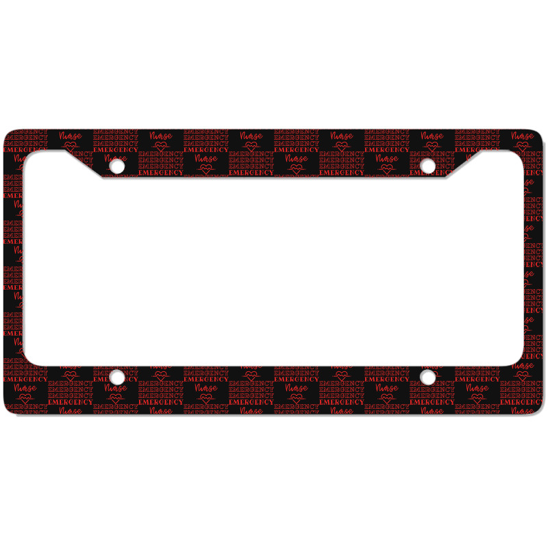 Emergency Department Room Er Nurse Gifts Nursing F License Plate Frame | Artistshot