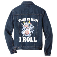 Farm Animal Highland Cattle Farmer Cow Lover Men Denim Jacket | Artistshot