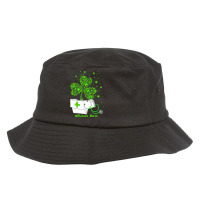 Dialysis Nurses Cap Stethoscope Shamrock St Patric Bucket Hat | Artistshot