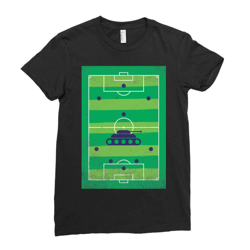 Parking Tank Football Strategy Ladies Fitted T-Shirt by TaufanHeri | Artistshot