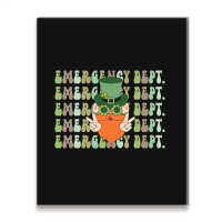 Emergency Department St Patricks Day Er Ed Nurse R Metal Print Vertical | Artistshot