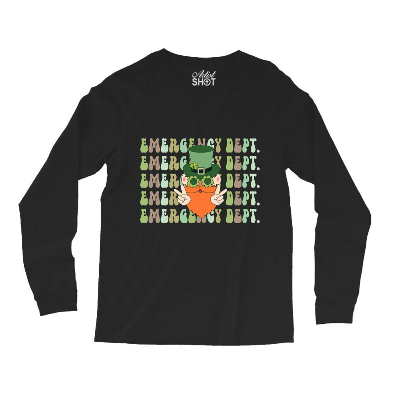 Emergency Department St Patricks Day Er Ed Nurse R Long Sleeve Shirts | Artistshot