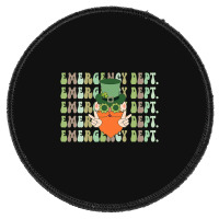 Emergency Department St Patricks Day Er Ed Nurse R Round Patch | Artistshot