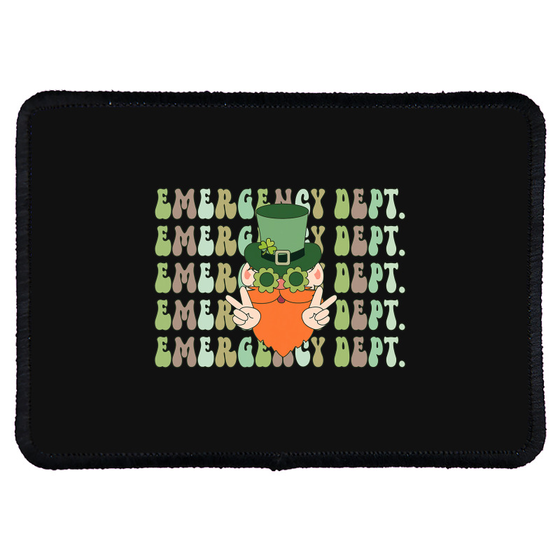 Emergency Department St Patricks Day Er Ed Nurse R Rectangle Patch | Artistshot