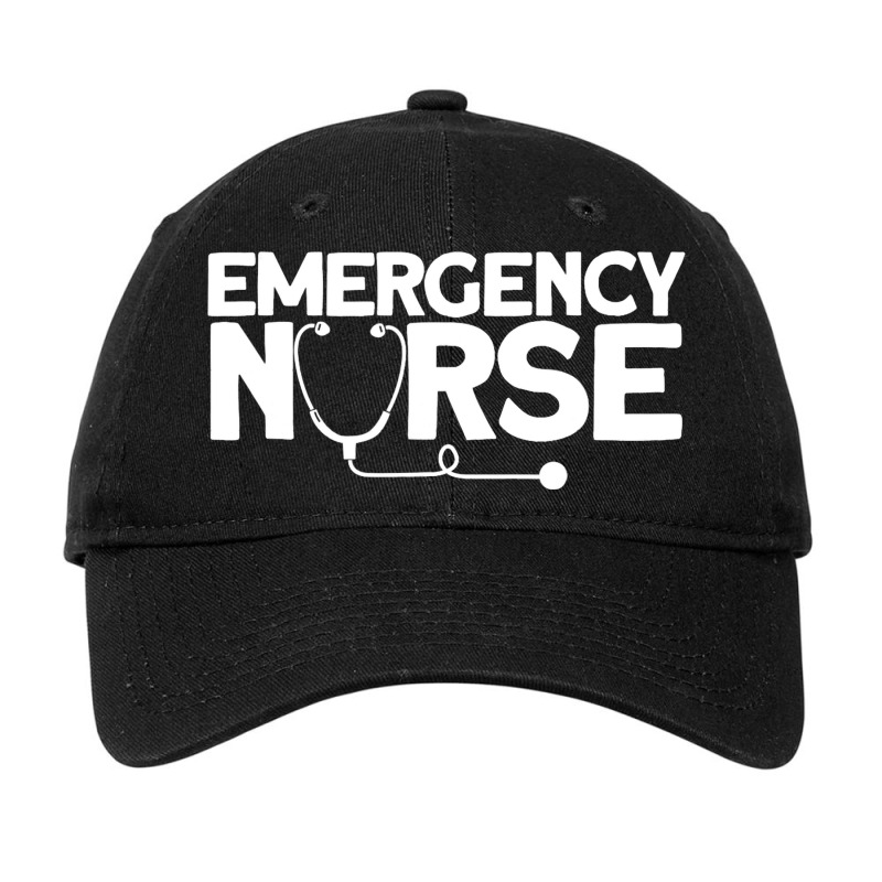 Emergency Nurse Humorous Nursing Nurse Adjustable Cap | Artistshot