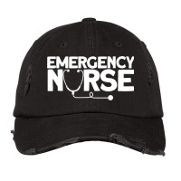 Emergency Nurse Humorous Nursing Nurse Vintage Cap | Artistshot