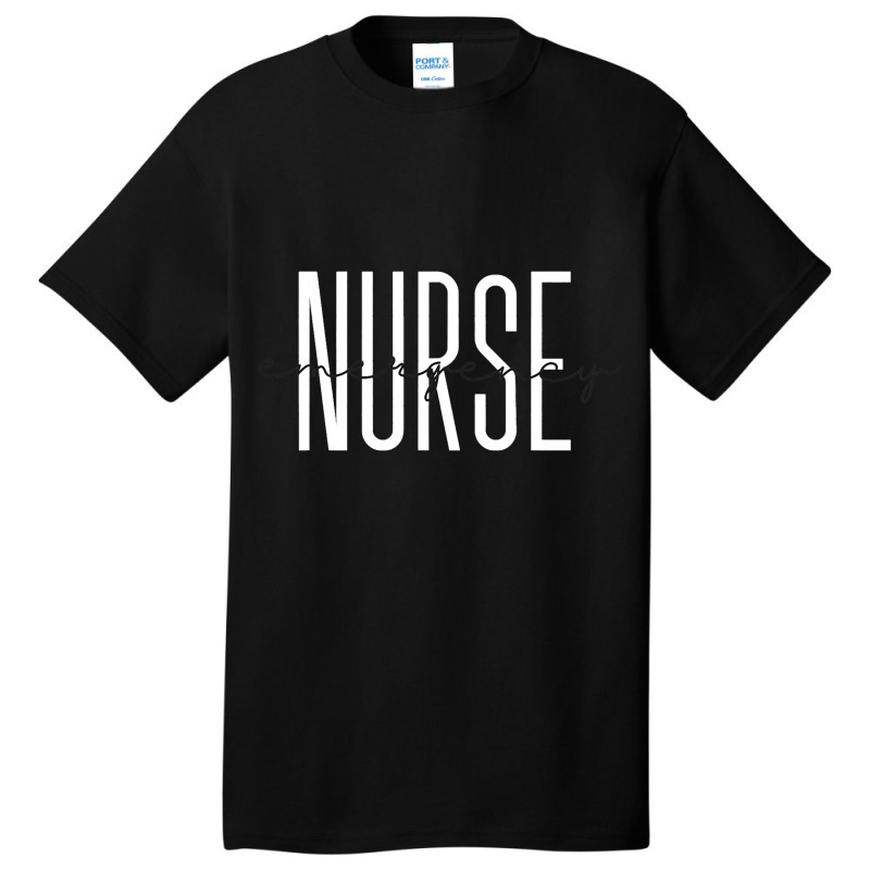 Emergency Nurse Leopard Print Er Nurse Nursing Sch Basic T-shirt | Artistshot