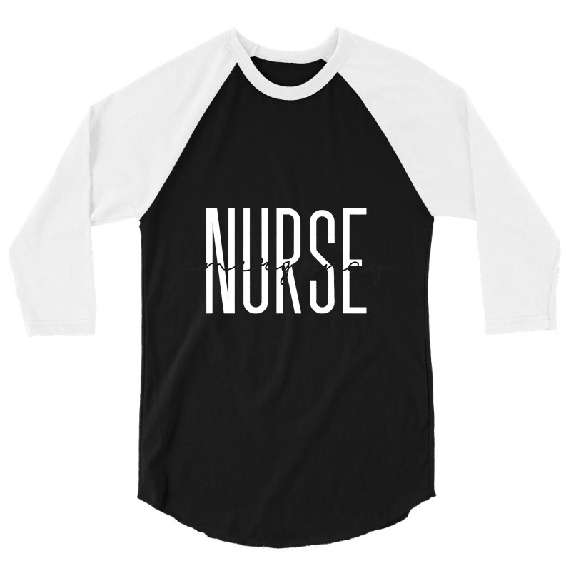 Emergency Nurse Leopard Print Er Nurse Nursing Sch 3/4 Sleeve Shirt | Artistshot