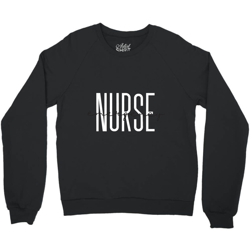 Emergency Nurse Leopard Print Er Nurse Nursing Sch Crewneck Sweatshirt | Artistshot