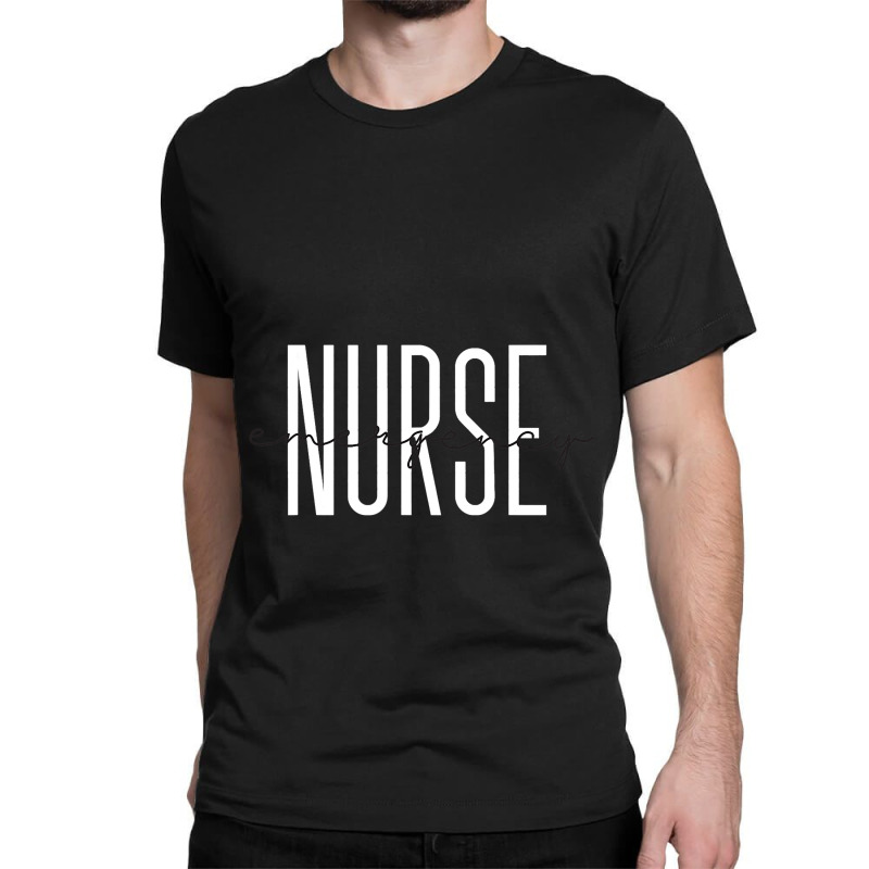 Emergency Nurse Leopard Print Er Nurse Nursing Sch Classic T-shirt | Artistshot