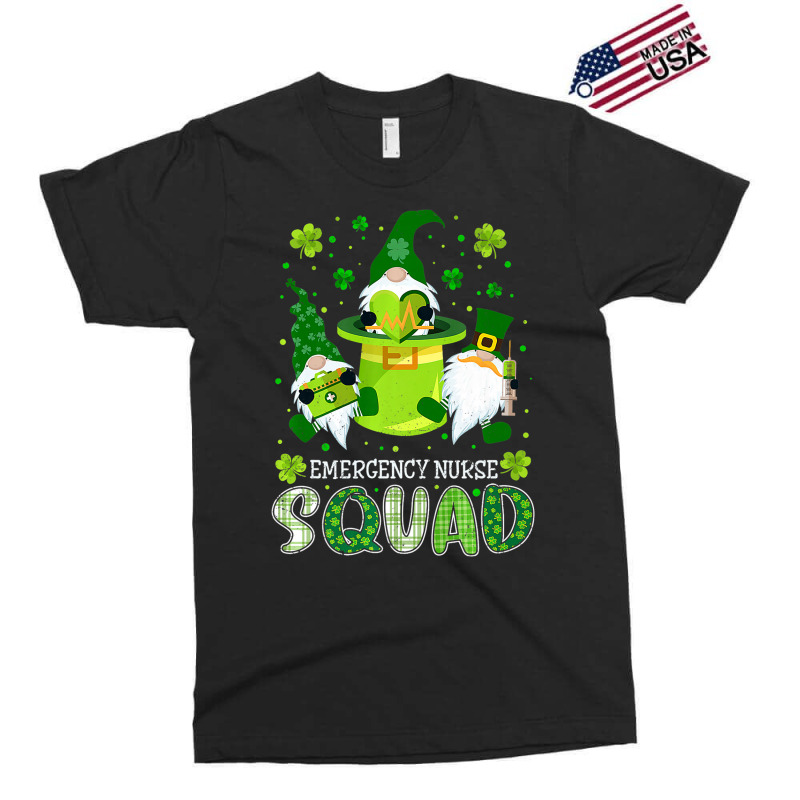 Emergency Nurse Squad Nursing St Patrick Day Gnome Exclusive T-shirt | Artistshot