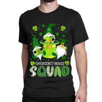 Emergency Nurse Squad Nursing St Patrick Day Gnome Classic T-shirt | Artistshot