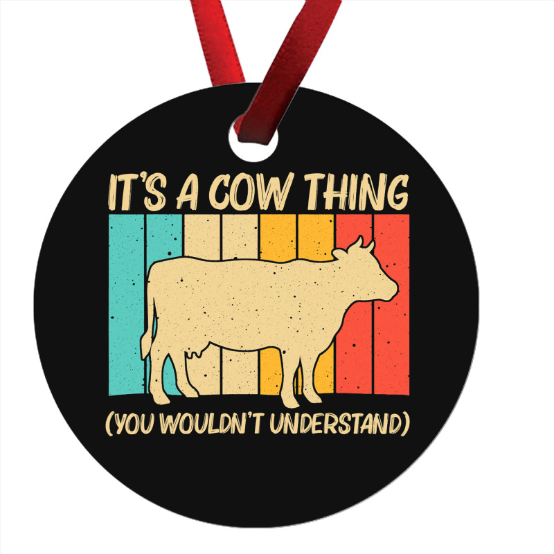 Funny Cow Art For Men Women Cow Farmer Dairy Farmi Ornament | Artistshot