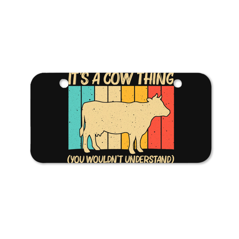 Funny Cow Art For Men Women Cow Farmer Dairy Farmi Bicycle License Plate | Artistshot