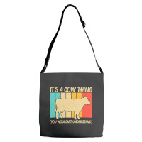 Funny Cow Art For Men Women Cow Farmer Dairy Farmi Adjustable Strap Totes | Artistshot