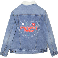 Emergency Nurse Unisex Sherpa-lined Denim Jacket | Artistshot