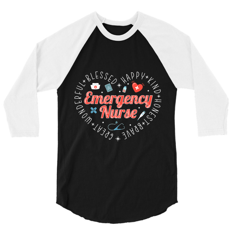 Emergency Nurse 3/4 Sleeve Shirt | Artistshot