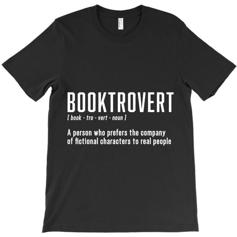 Funny Booktrovert Definition Book Lovers Librarian T-Shirt by RowdyTroutman | Artistshot