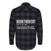 Funny Booktrovert Definition Book Lovers Librarian Flannel Shirt | Artistshot