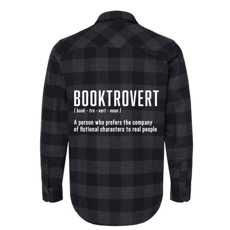 Funny Booktrovert Definition Book Lovers Librarian Flannel Shirt by RowdyTroutman | Artistshot