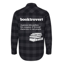 Funny Booktrovert Definition Librarian Gifts For B Flannel Shirt | Artistshot