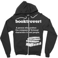 Funny Booktrovert Definition Librarian Gifts For B Zipper Hoodie | Artistshot