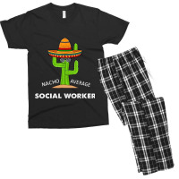 Funny Meme Saying Nacho Average Social Workermexic Men's T-shirt Pajama Set | Artistshot