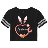 Stethoscope Love Easter Nurse Life Egg Nurse Easte Scorecard Crop Tee | Artistshot