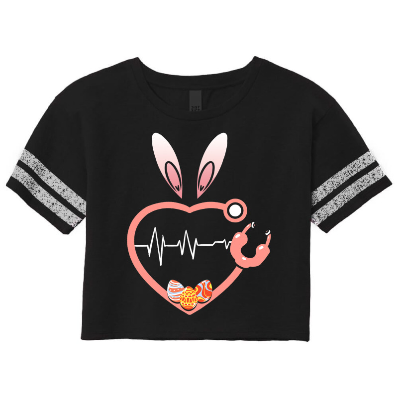 Stethoscope Love Easter Nurse Life Egg Nurse Easte Scorecard Crop Tee by MarquisGoldsmith | Artistshot