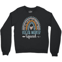 Social Worker Squad Week Rainbow Appreciation Day  Crewneck Sweatshirt | Artistshot