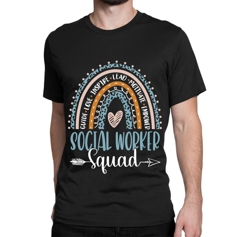 Social Worker Squad Week Rainbow Appreciation Day  Classic T-shirt by DericLawlea | Artistshot