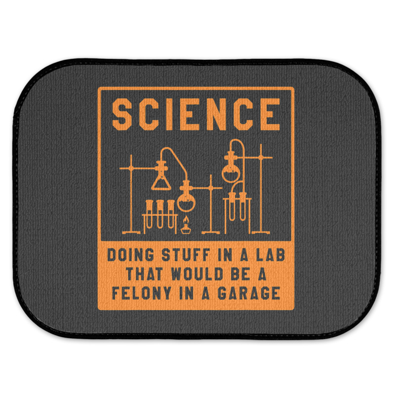 Science Doing Stuff In Lab That Would Be A Felony  Rear Car Mat | Artistshot