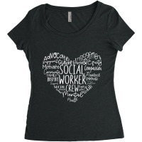 School Social Worker Crew Values Squad Social Work Women's Triblend Scoop T-shirt | Artistshot