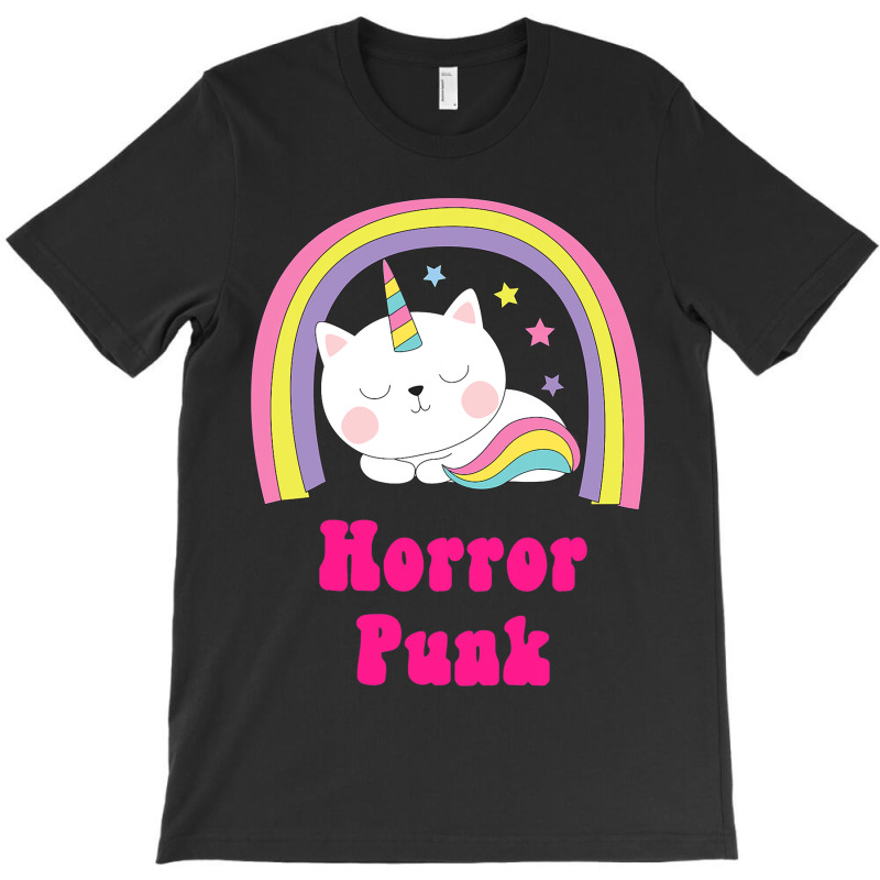 Sarcastic Retro Rainbow Music Funny Unicorn Horror T-shirt | Artistshot