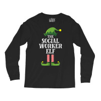 Social Worker Elf Matching Family Group Christmas  Long Sleeve Shirts | Artistshot